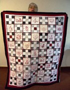 Helen Smith - Red & Black Quilt for New Daughter-In-Law
